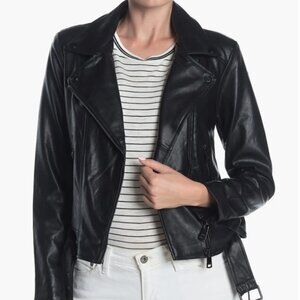 Faux Leather Moto Jacket